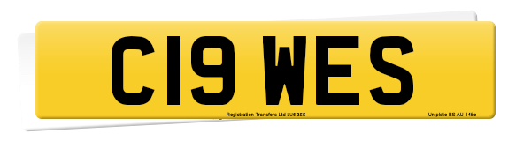 Registration number C19 WES